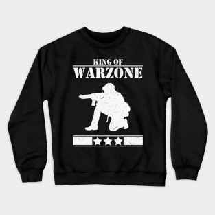 King Of Warzone Gamer Gaming Crewneck Sweatshirt